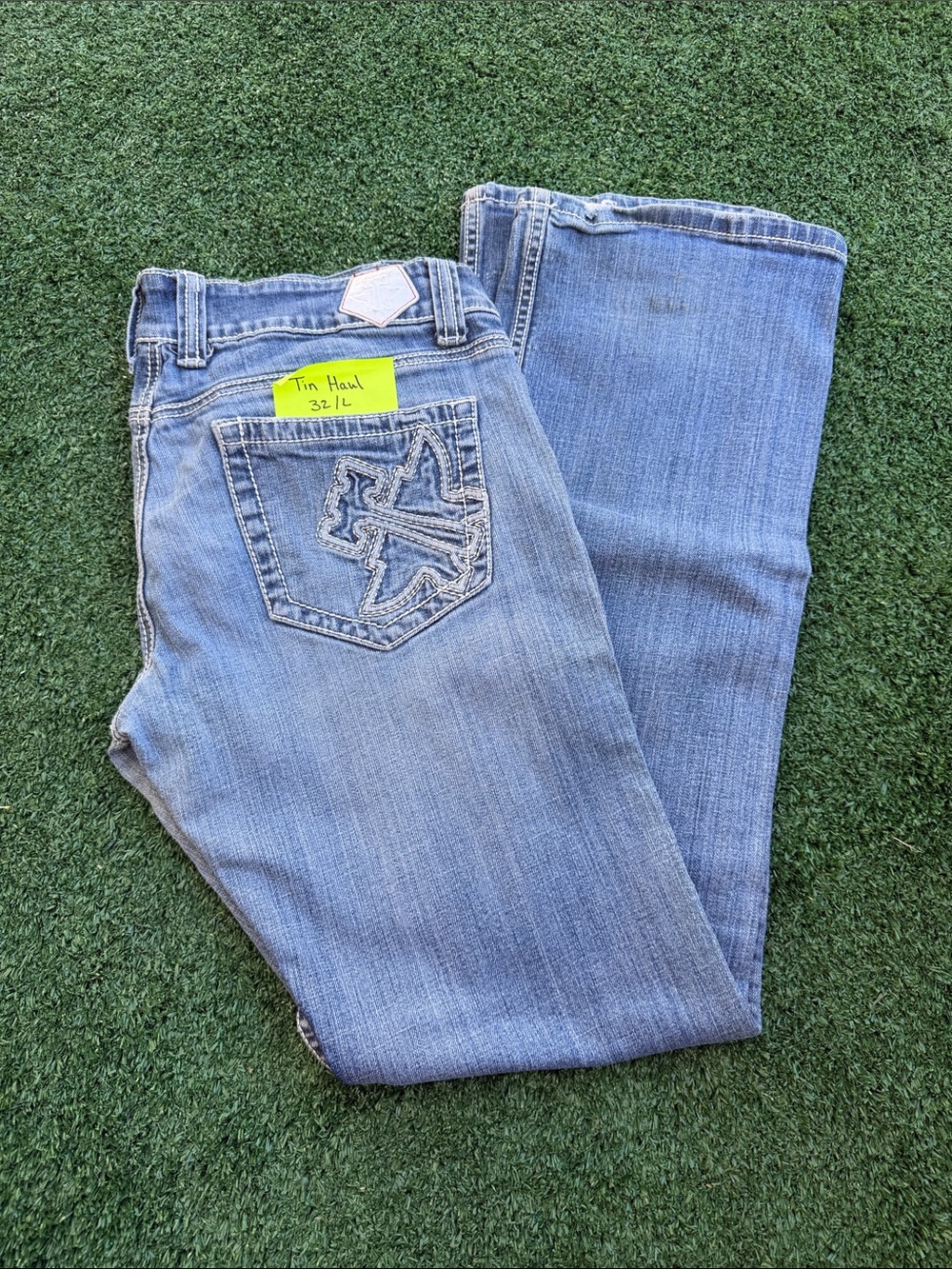 Tin Haul Women's Light Wash Bootcut Jeans